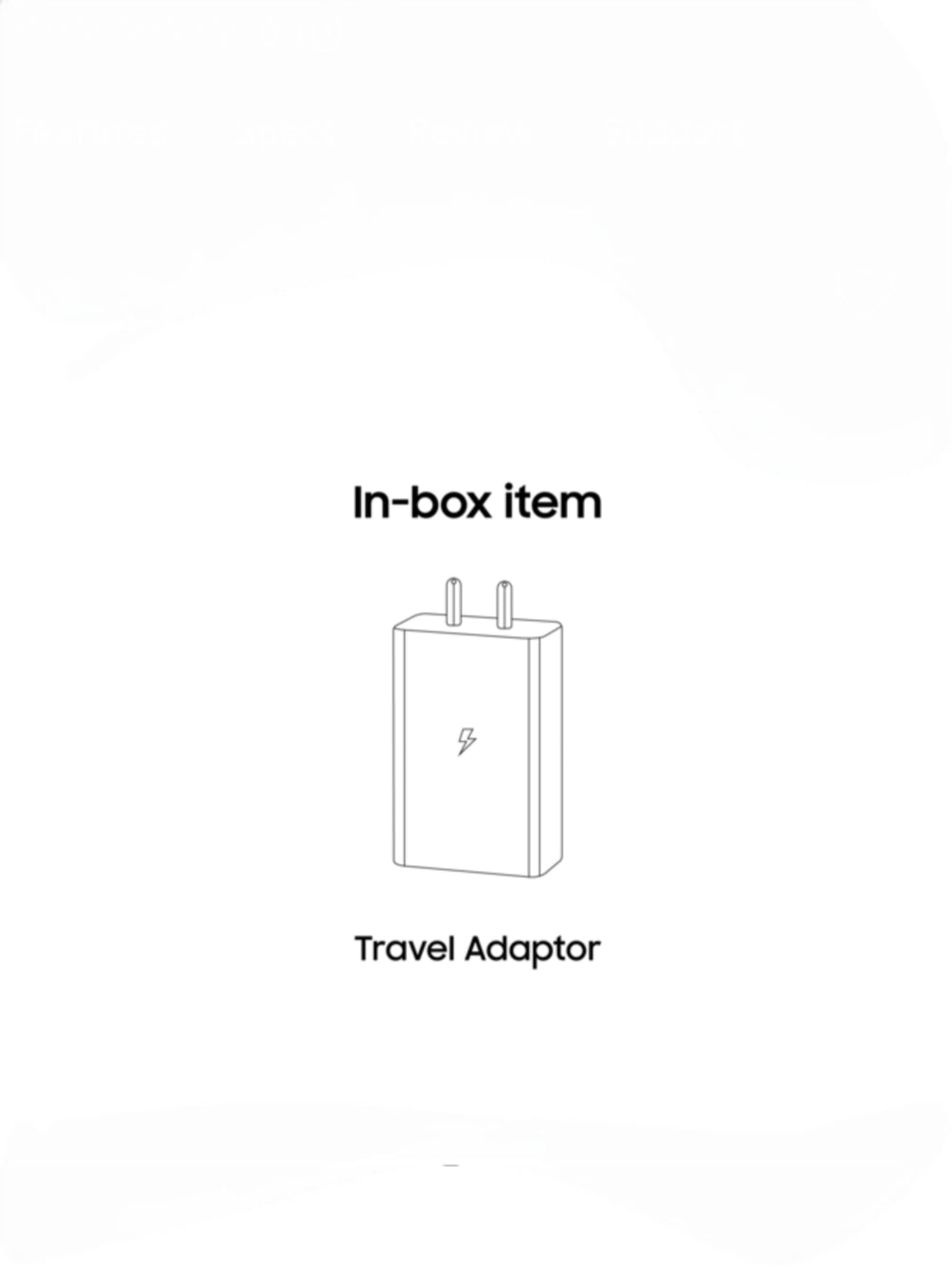 65 W Travel Adaptor (without cable)