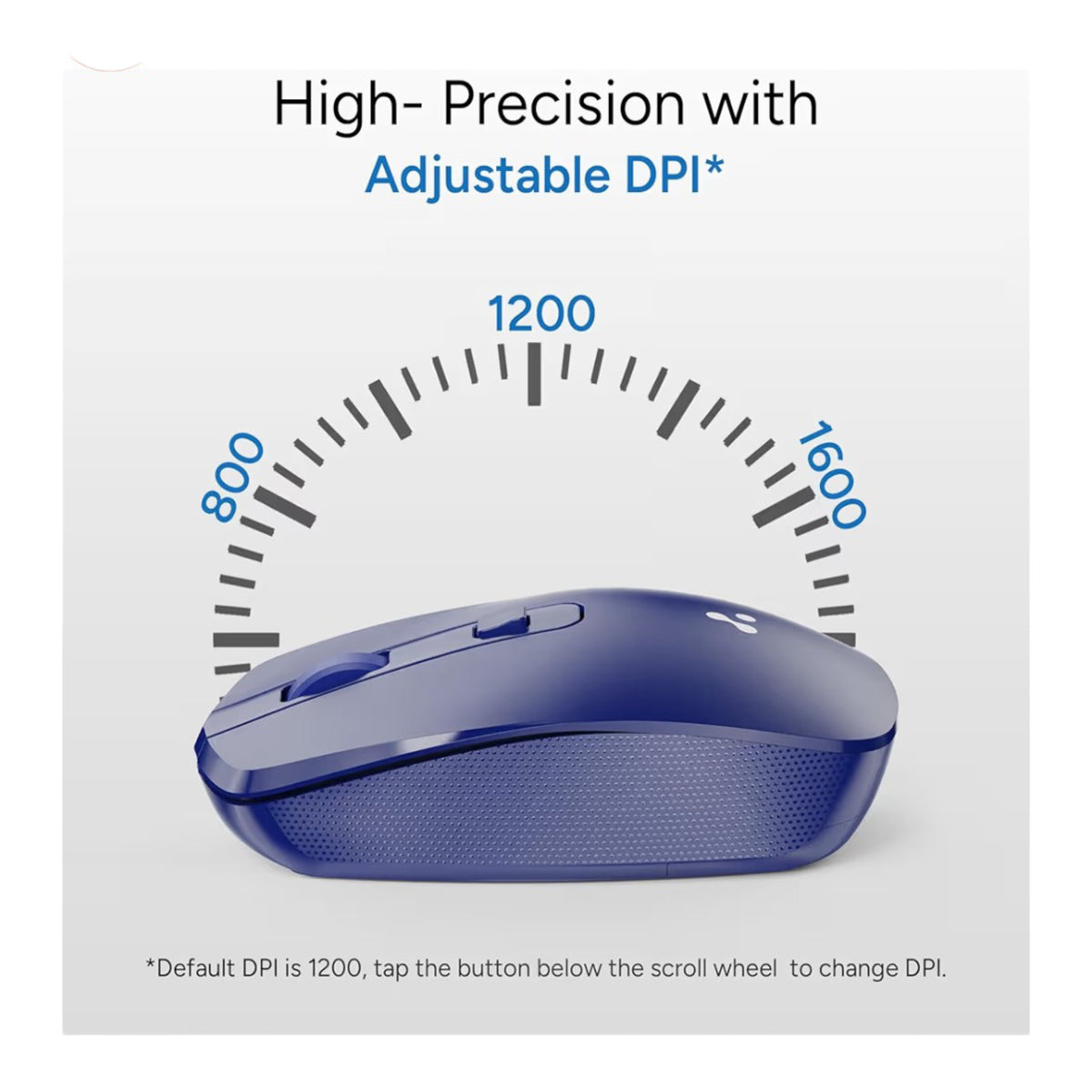 2.4GHz Wireless Mouse – Silent Click, Adjustable DPI & USB Receiver