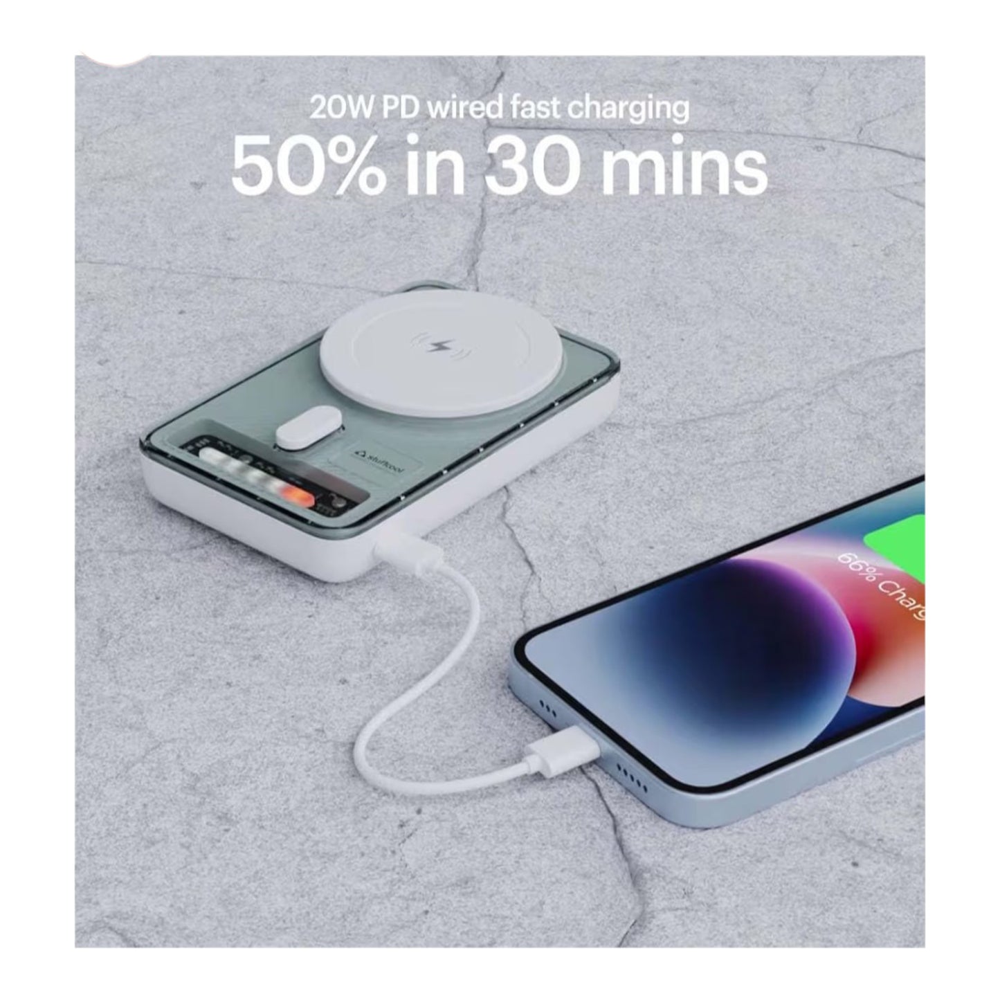 Stuffcool Lucid 5000mAh Magnetic Wireless Power Bank