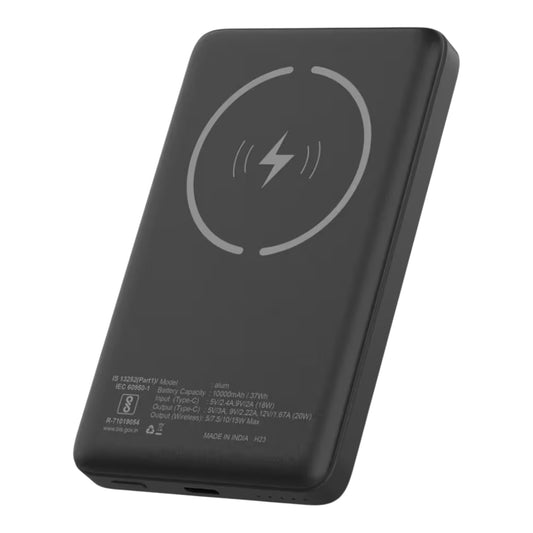 Stuffcool Alum Magnetic Wireless Power Bank 10000mAh