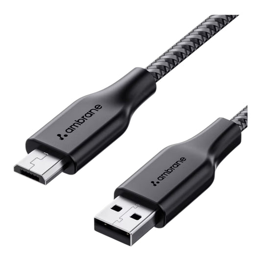 Ambrane USB-A to Micro USB Braided Fast Charging Cable