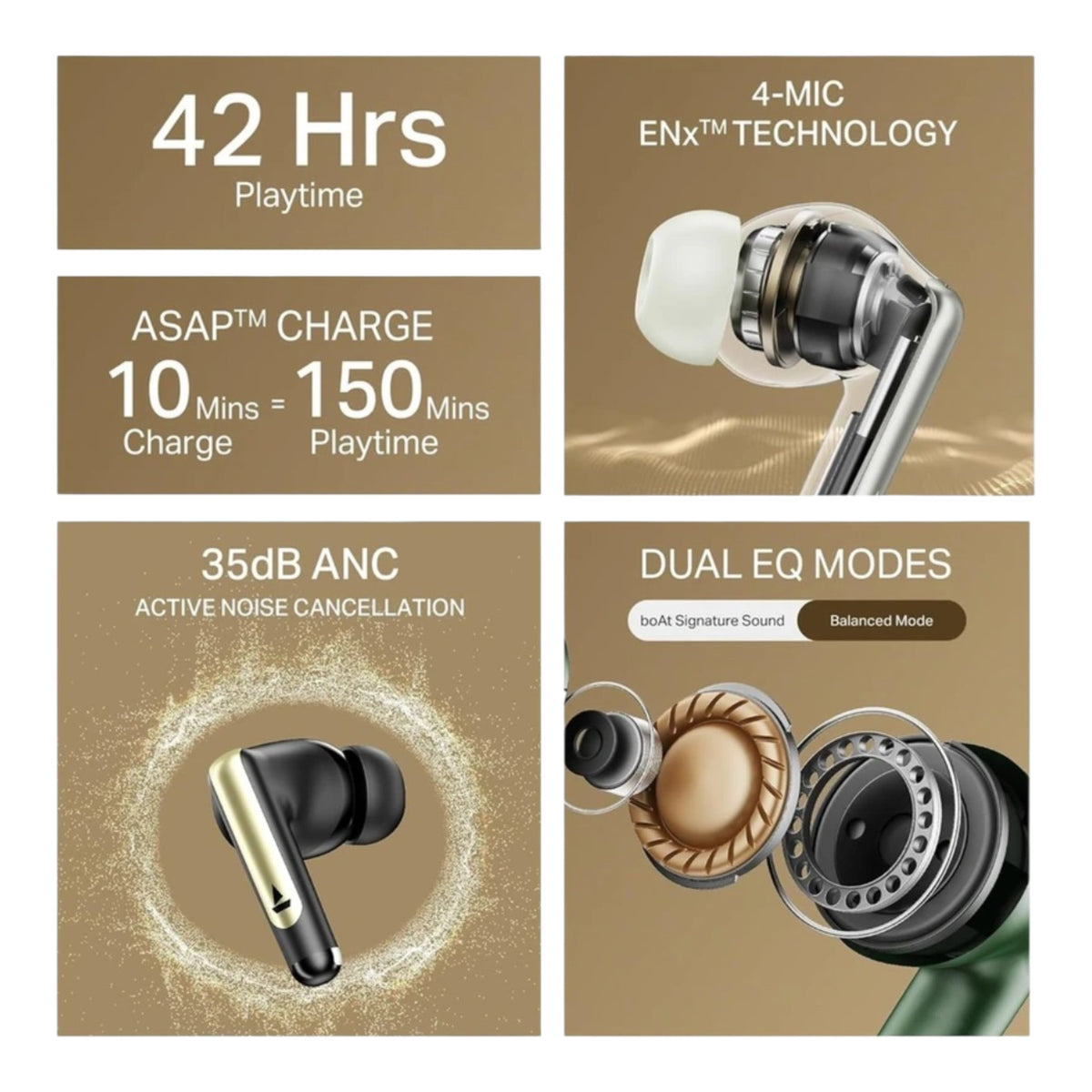 boAt Airdopes 141 Elite ANC TWS Earbuds