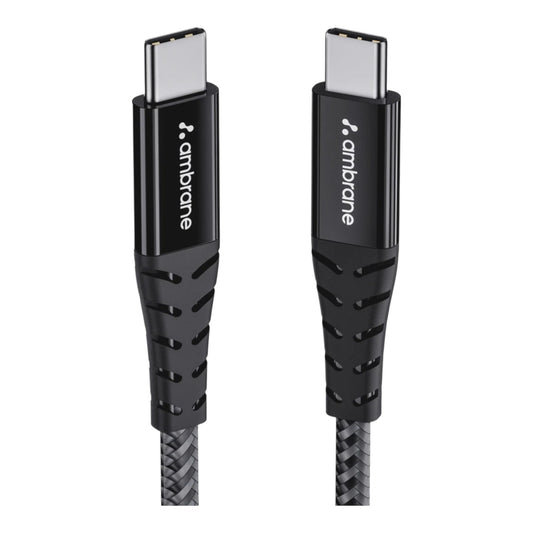 Ambrane Type-C to Type-C 60W Fast Charging Braided Cable