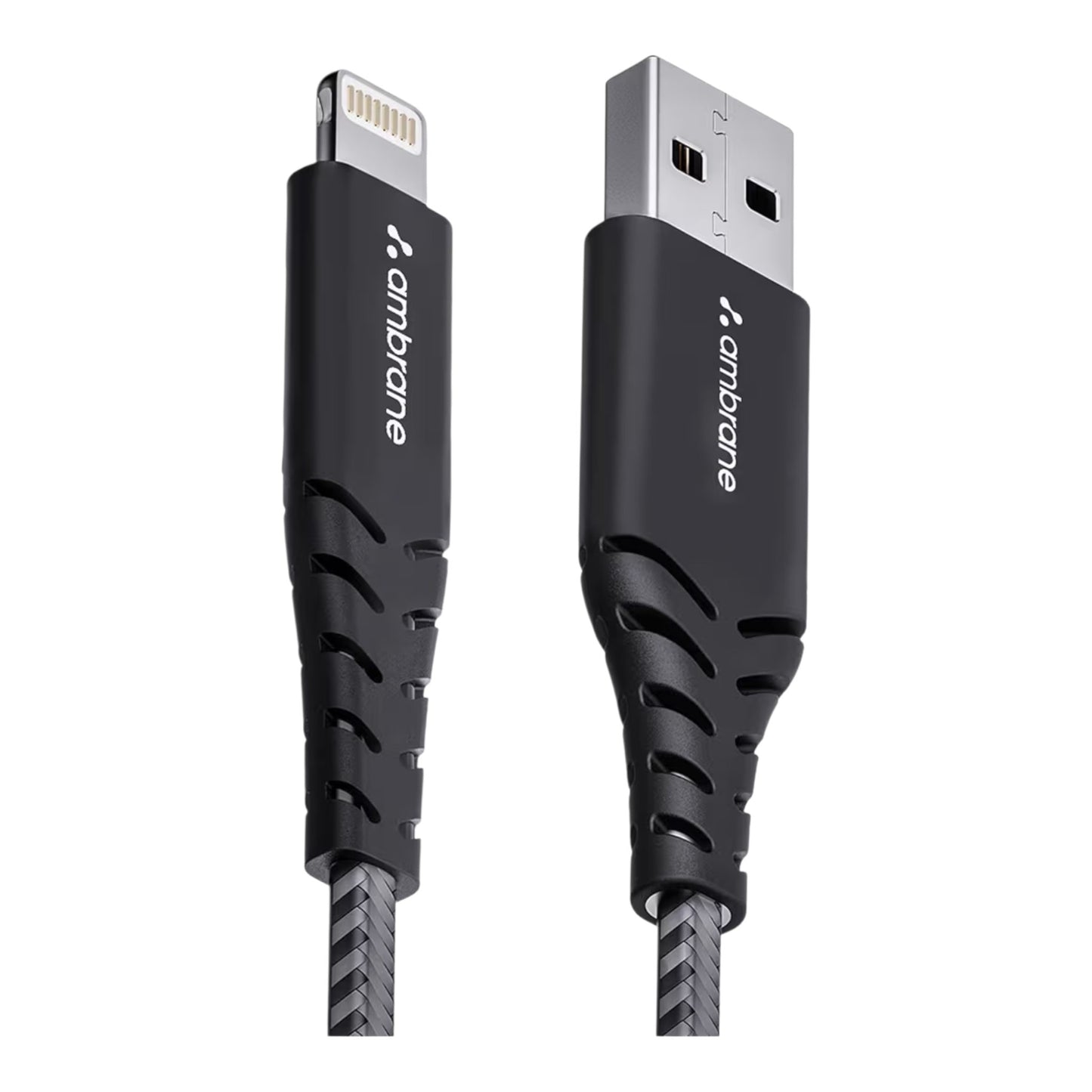 Ambrane USB-A to Lightning Braided Fast Charging Cable