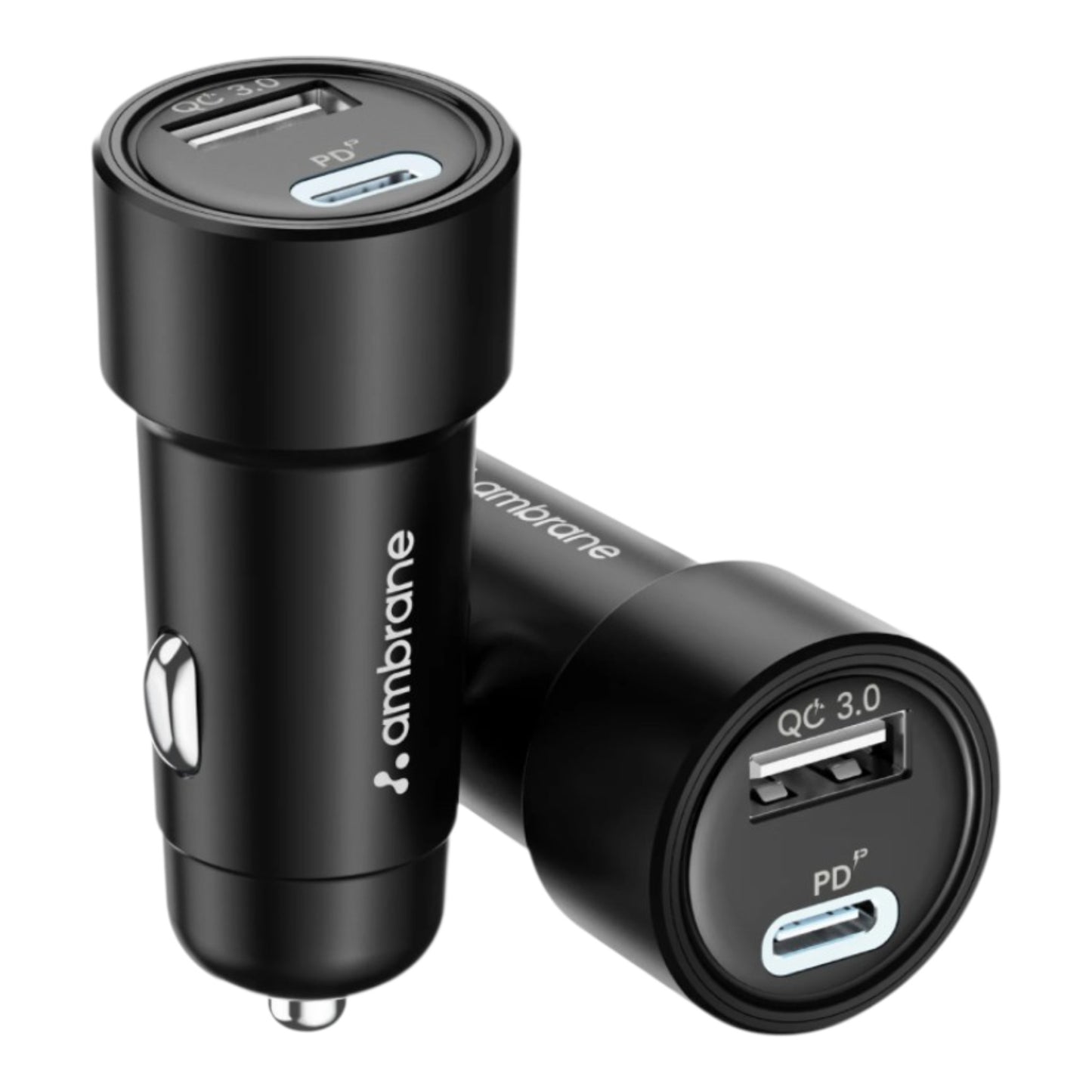 51W PD + QC 3.0 Fast Car Charger | Dual Port USB-A & Type-C
